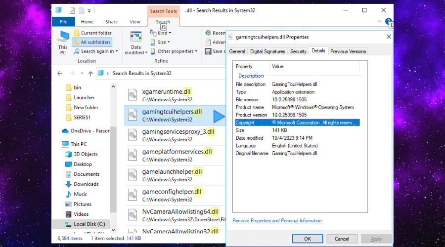 DLL Properties