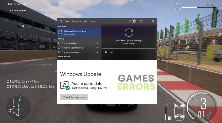 Forza Motorsport Windows Update