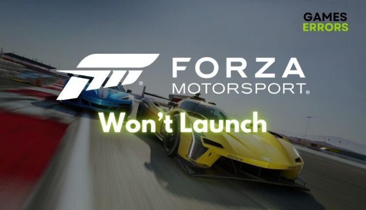 Forza Motorsport Won't Launch