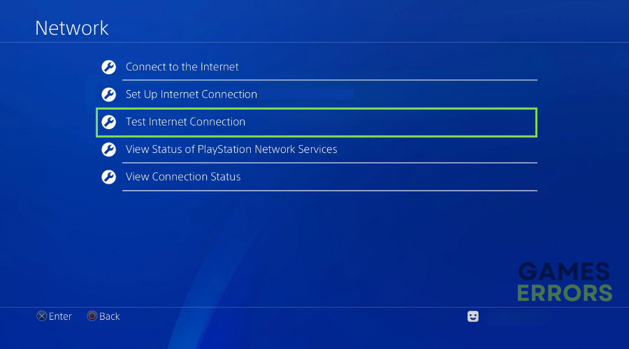 PS4 Test Internet Connection