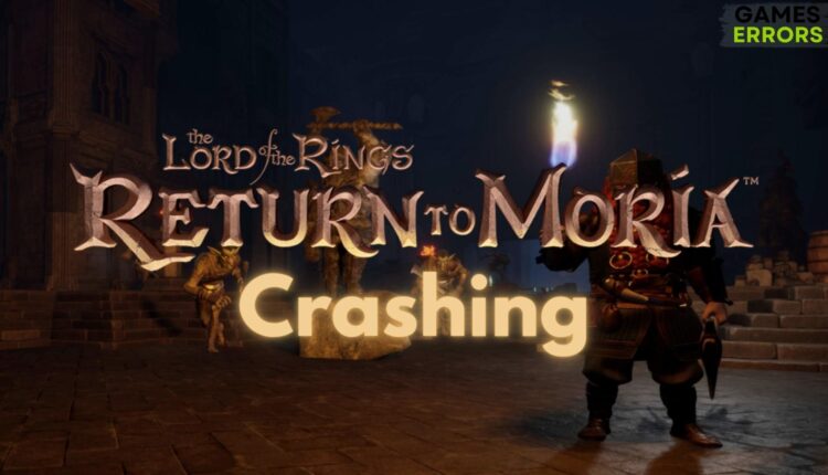 The Lord of the Rings Return to Moria Crashing