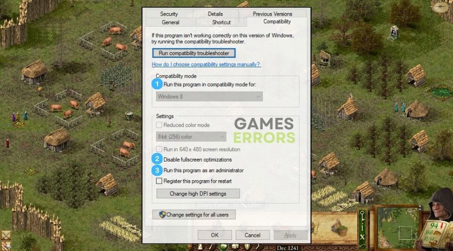Stronghold Definitive Edition Compatibility Mode