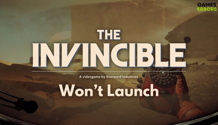 The Invincible Won't Launch