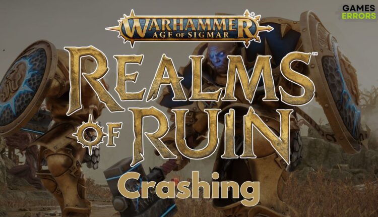 Warhammer Realms of Ruin Crashing