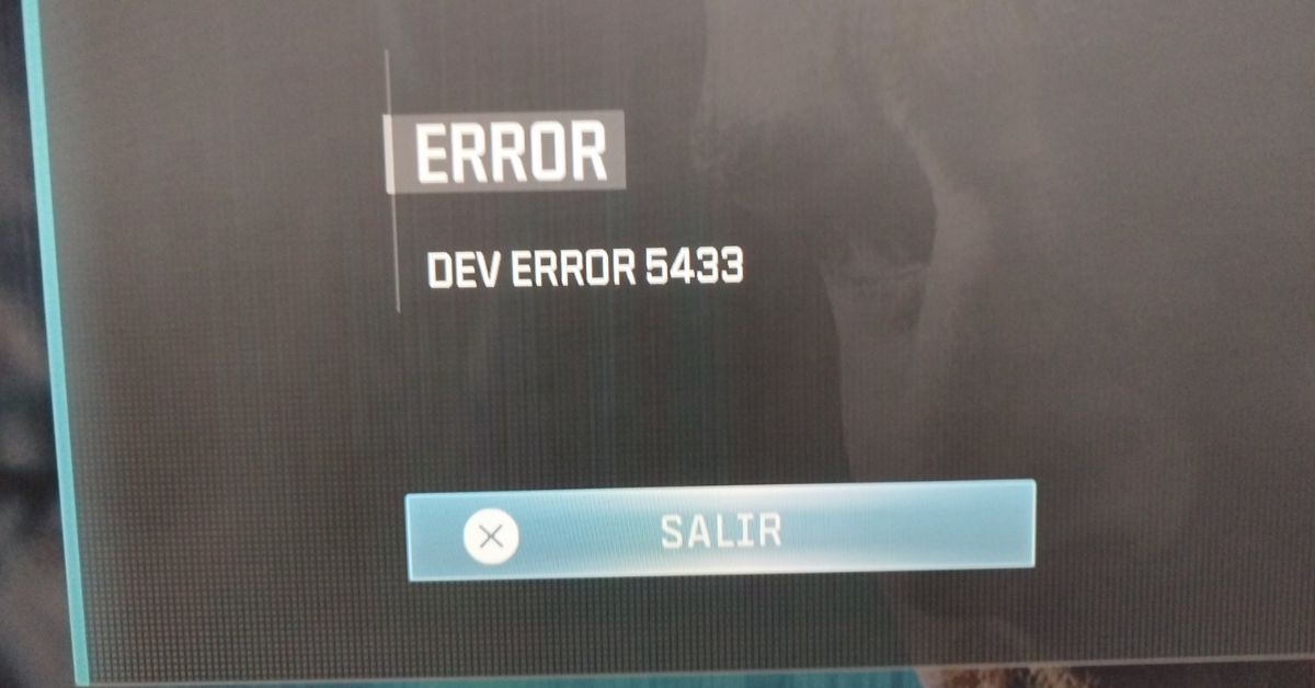 mw3 dev error 5433